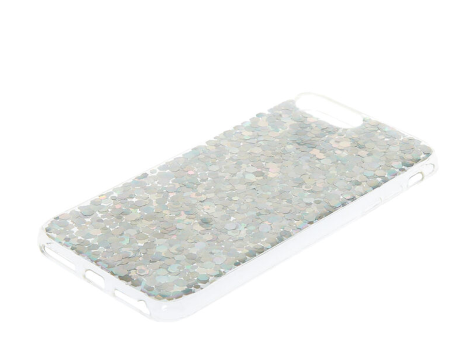 NWT Claire's Holographic Glitter Protective Phone Case iPhone 6/7/8