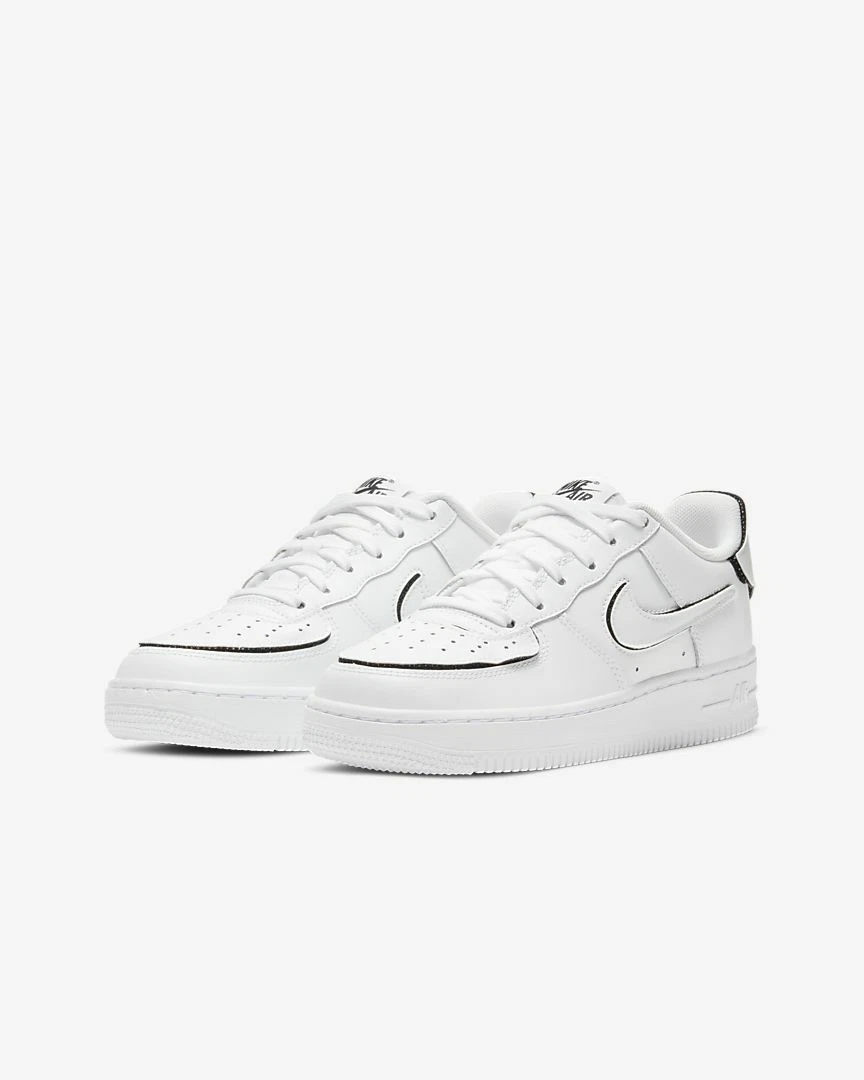 Nike Air Force 1 LV8 Big Kids' Shoes in White, Size: 6.5Y | Dx1787-100