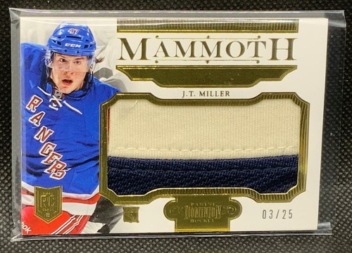 2013-14 Panini Dominion Hockey J.T. Miller RC Mammoth Patch /25 Rookie (Rangers) - Picture 2 of 4
