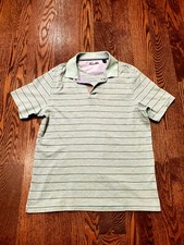 Tasso Elba Mens Green Short Sleeve Polo Shirt Golf Medium - Never Worn  