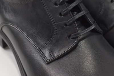 Dolce&Gabbana NWB Derby Dress Shoes Size 40.5 7.5 US In Solid Black Leather Dolce&Gabbana NWB Derby Dress Shoes Size 40.5 7.5 US In  main image 4