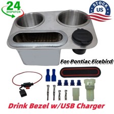 Console Drink Bezel Kit Wusb Charger For 1971-1981 Pontiac Firebirdta Camaro