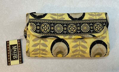 Ganz Maggi B Quilted Lemon Drop Fabric Purse Wallet Crossbody - New With Tag