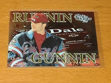NASCAR DALE EARNHARDT, JR. 2001 PRESS PASS TRACKSIDE RUNNIN & GUNNIN #RG2 OF 9