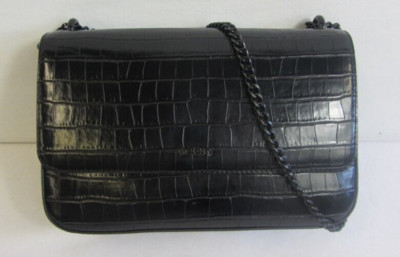 DKNY Sina MD Flap Shoulder Crossbody Handbag Black Purse  MSRP $228 NWOT