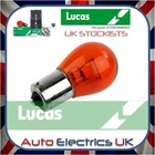 Lucas LLB343 12V 21W Amber Stop Side Flasher Single Exterior Car Bulb 343