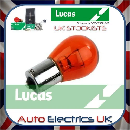 Lucas LLB343 12V 21W Amber Stop Side Flasher Single Exterior Car Bulb 343