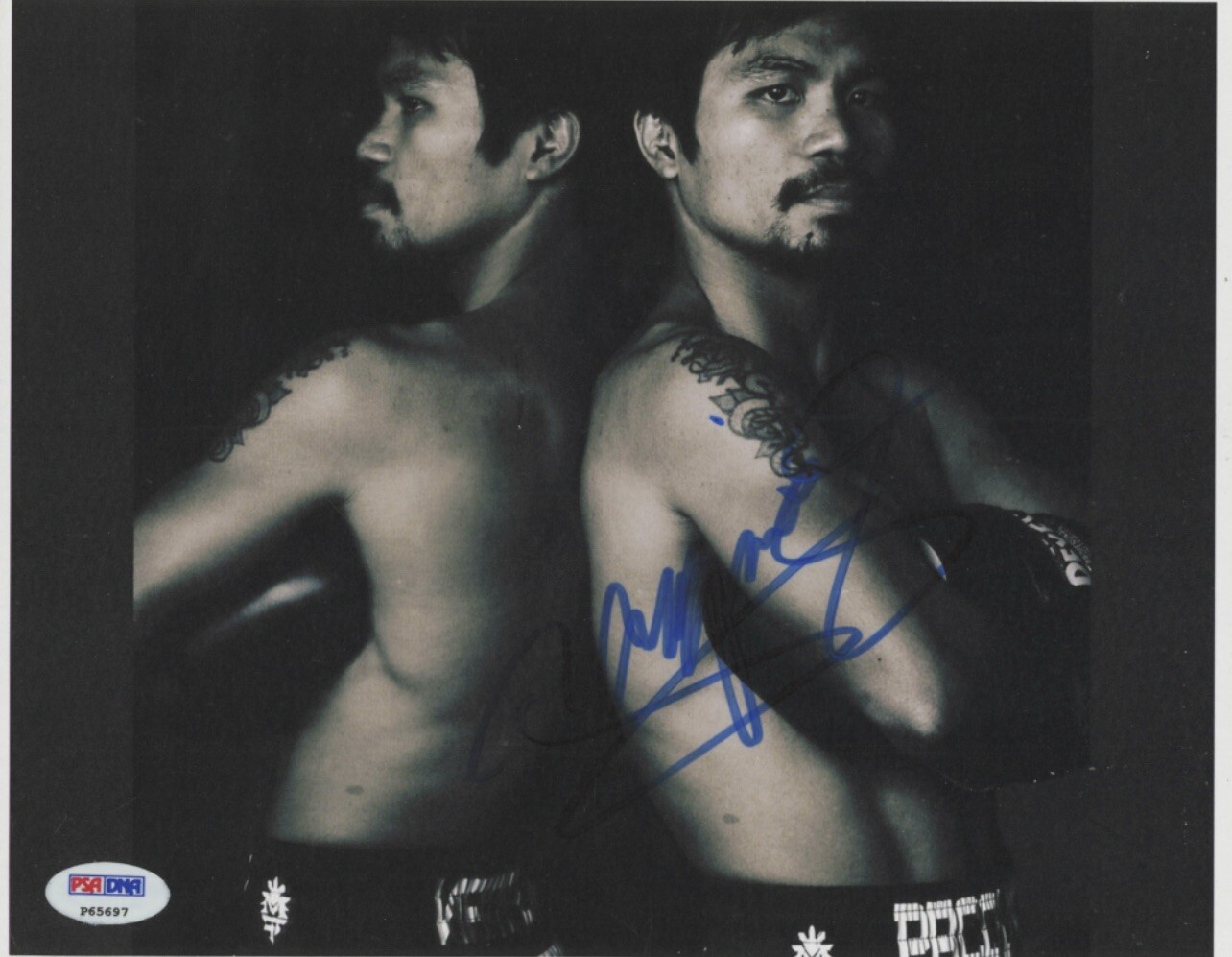 Manny Pacqui o Autographed Signed Manny Pacquiao 8x10 Boxing Photo AUTO PSA/DNA #P65697 