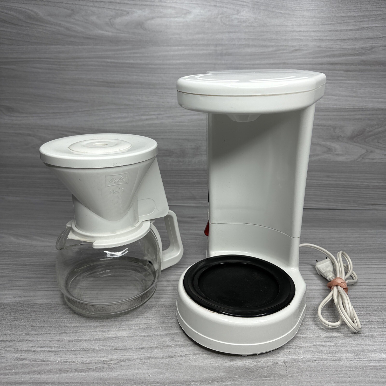 Melitta Gevalia Kaffe WHITE 4Cup Coffee Maker BCM4C Descaled Tested