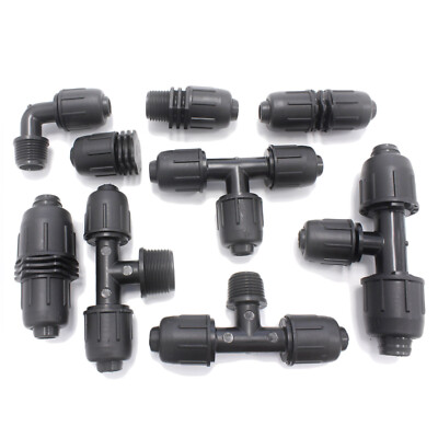 QJ PE Rohr Fittinge 16 bis 20mm Klemm Verschraubung Schnellverschluss Irritec