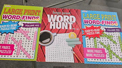  X3 LARGE PRINT Word Search Puzzle Pack - (Pack of 3) By Kappa 