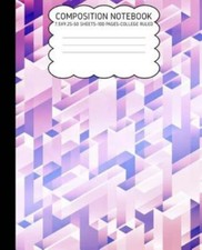College Ruled Composition Notebook: Geometric Cute Composition Notebook Col...