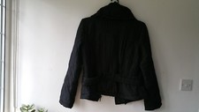 Black Women's Jacket With High Collar