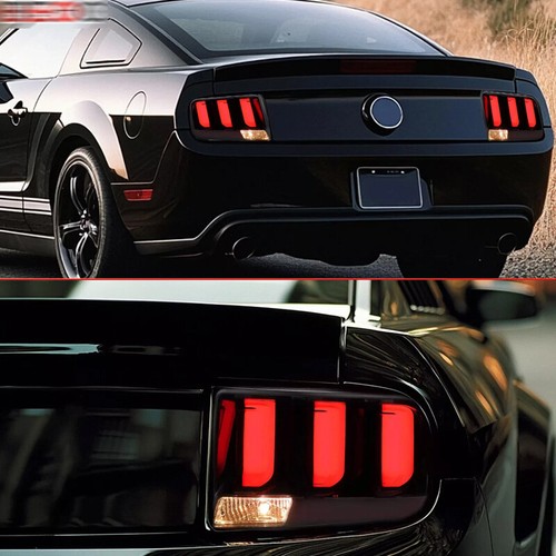 2Pcs Smoked LED Sequential Tail Lights Signal Lamps For 2005-2009 Ford Mustang - Picture 7 of 9