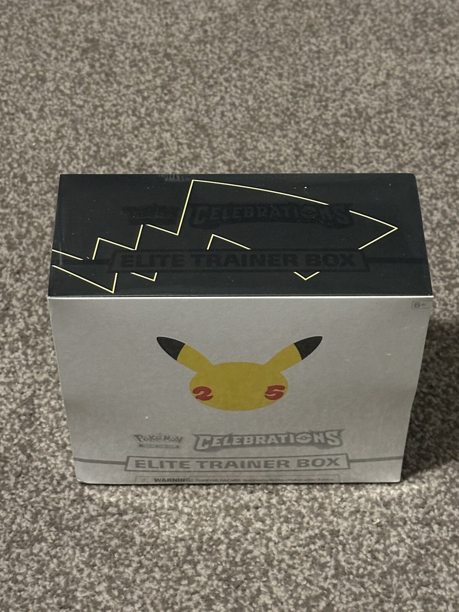 pokémon trading card games 25th anniversary celebrations elite trainer box Amazon.com: Pokemon 25th Anniversary Celebrations Elite Trainer Box : Toys  & Games main image 0