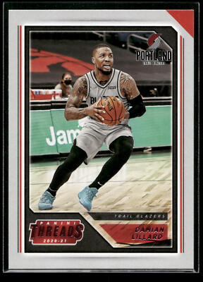 2020-21 Panini Chronicles Damian Lillard THREADS PINK PARALLEL SP Blazers #83