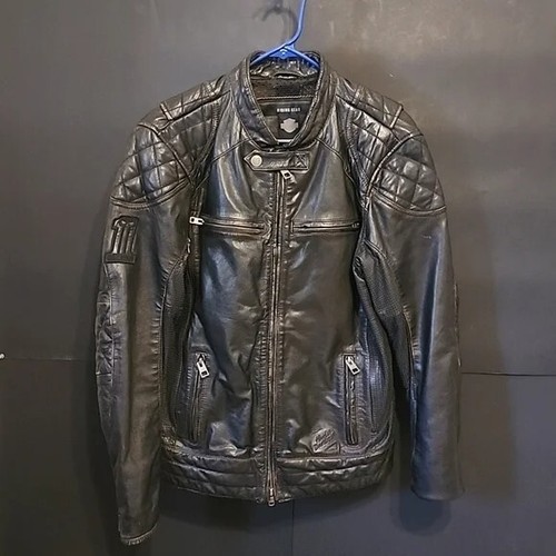 Harley Davidson LARGE WILLIE G Perforated Distressed Leather Jacket 98113-16VM - Picture 9 of 23