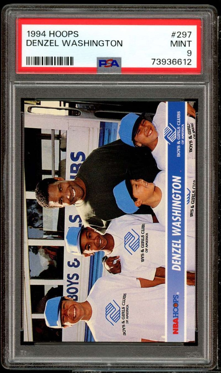 Denzel Washington Rookie Card 1994-95 Hoops #297 PSA 9 | eBay