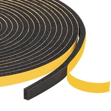 Foam Seal Tape 3 Rolls 1/4" W X 1/8" T, High Density Adhesive Foam Weather St...