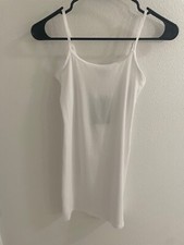 Fashion Nova Women's Spaghetti Strap Basic TankTop Dress In White Size Small NWT