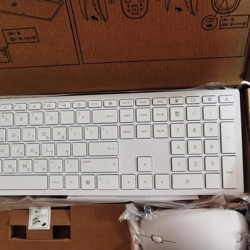 Hebrew layout Wireless keyboard and mouse set for HP TPC-C002K TPC-C001M - Image 4 of 4