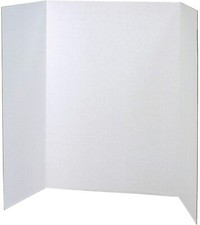 Pacon Presentation Board, White, Single Wall, 48' x 36', 4 Boards