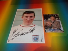Georg Schwarzenbeck DFB Weltmeister 1974 signiert auf Autogramm 20x28 Foto + AK