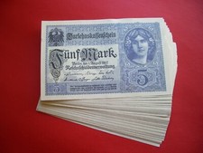 5 Mark Darlehnskassenschein 1.8.1917 / 8-stellig / Kfr. UNC / fortlaufend !!