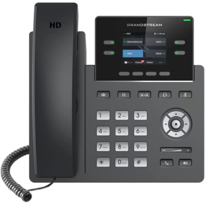 Grandstream SIP GRP-2612W Entry Business VoIP-Telefon 2 SIP Konten LCD-Anzeige