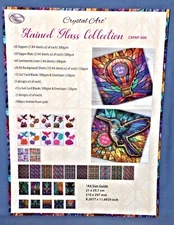 Craft Buddy Crystal Art Stained Glass Paper Collection Card Sizes 6x6 5x7 300gsm