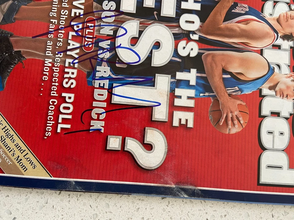 JJ J.J. REDICK ADAM MORRISON DUAL SIGNED SPORTS ILLUSTRATED SI MAGAZINE DUKE JSA - Image 2 of 3