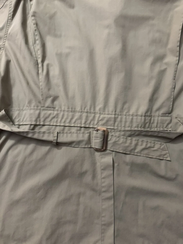 Chaqueta de Campo Vintage Cabelas 6-086 Caza Pesca Safari Caqui Beige Cinturón XL Foto 3 de 4