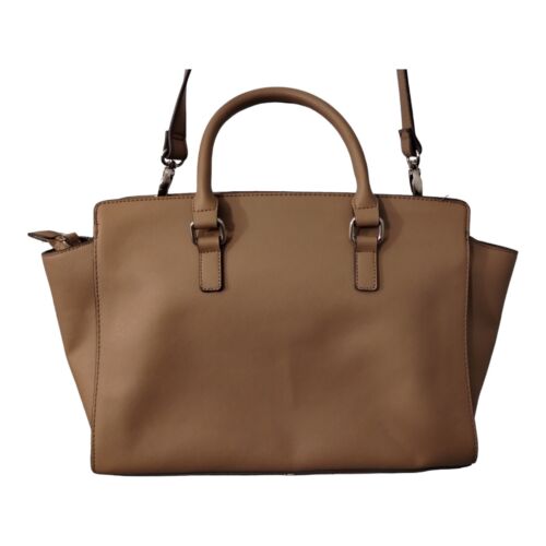 New York & Company Tan Leather Large Tote Bag Handbag Purse - Picture 2 of 5