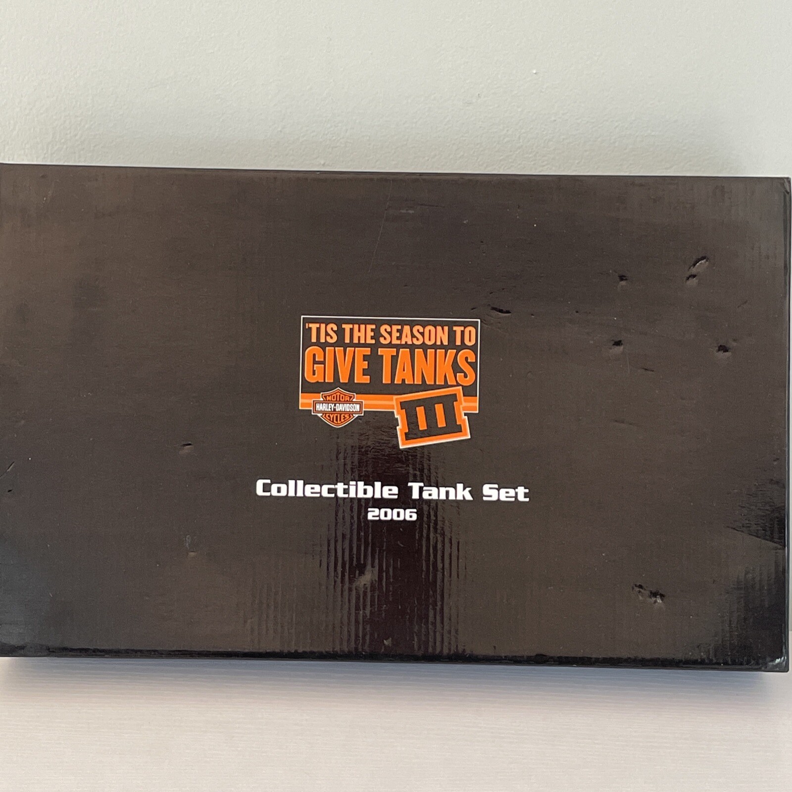 HarleyDavidson 2006 Mini Gas Tank Ornament Set Shadow Box NIB eBay