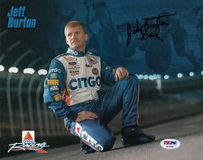 Signed Jeff Burton Photo 8x10 NASCAR #99 Citgo PSA/DNA Certified (A8082)