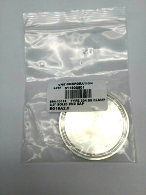 VNE Corporation EG16A2.0 Type 304 SS Clamp 2  Solid End Cap