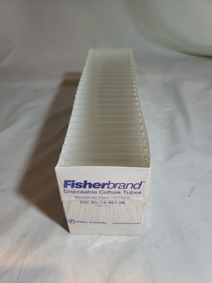 Fisherbrand Borosilicate Glass Culture Tubes 12 x 75 mm  #14-961-26-(250/box)