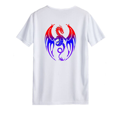 Unisex T-Shirt - Bunt Dragon Crest - Anime Dragon Geschenk Original Student