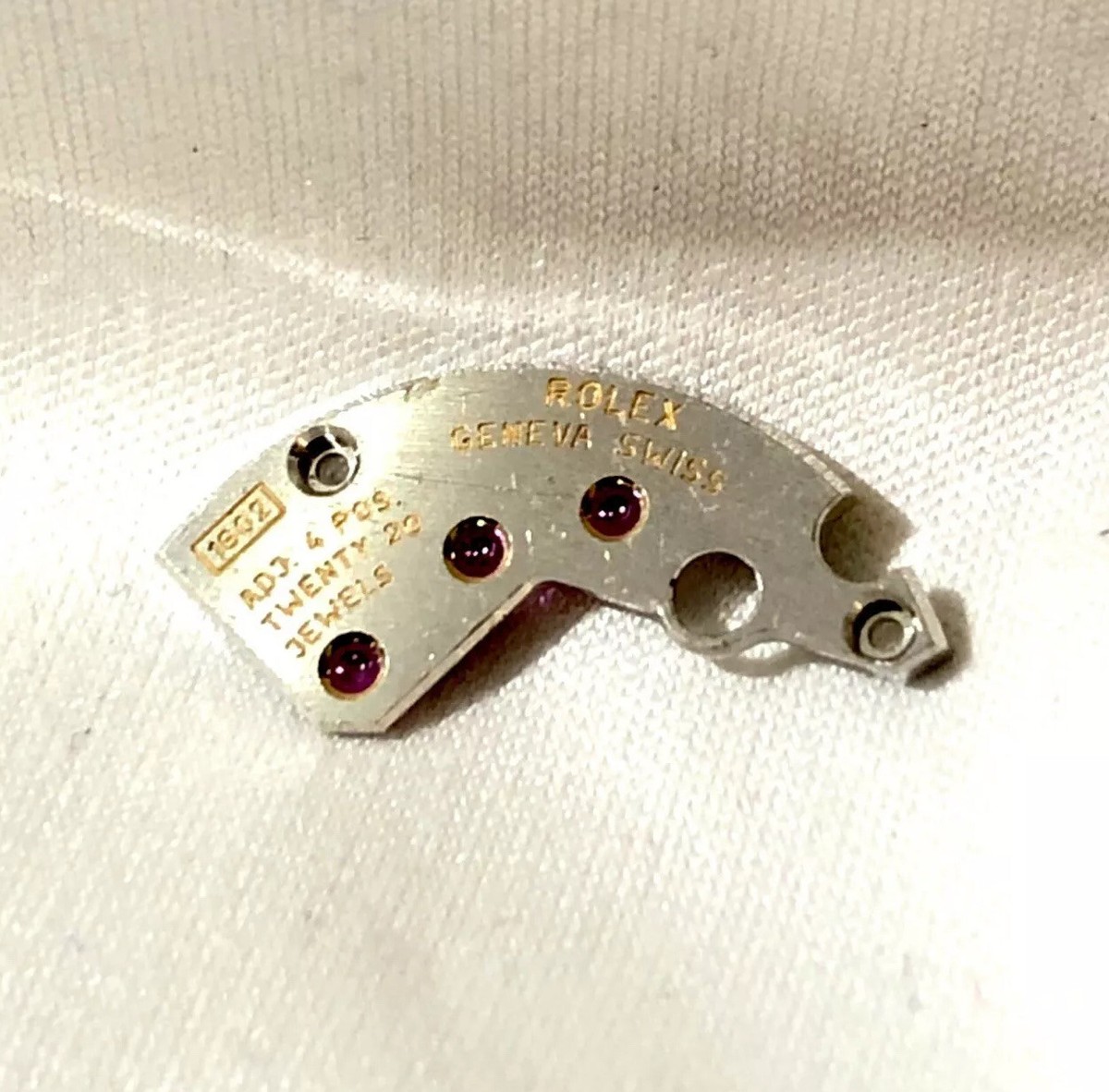 Rolex Cal 1602 Train bridge, watch part, GENUINE Used Part