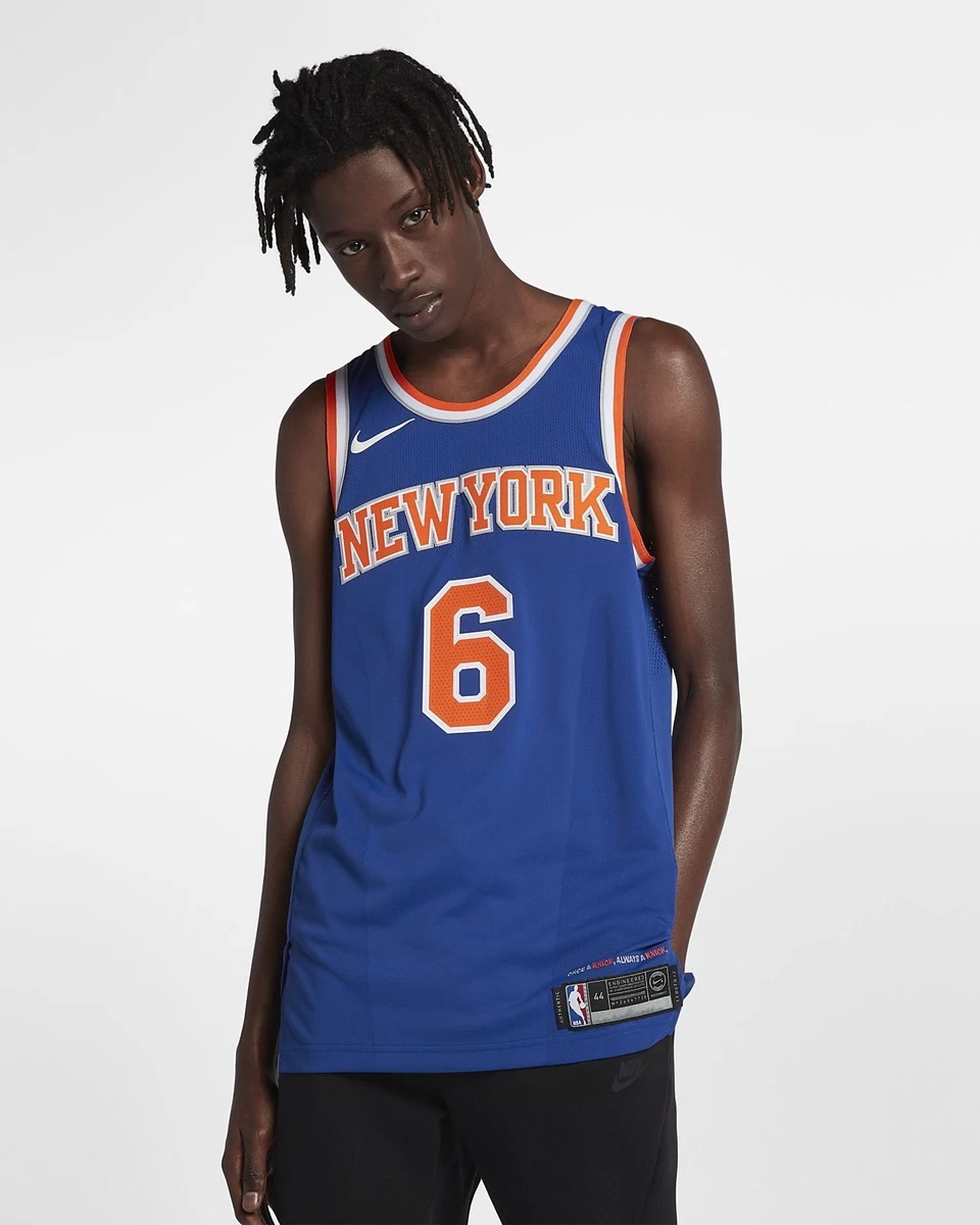 Nike Kristaps Porzingis New York Knicks Blue Authentic Jersey - Icon Edition