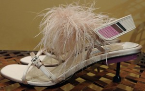 prada feather heels