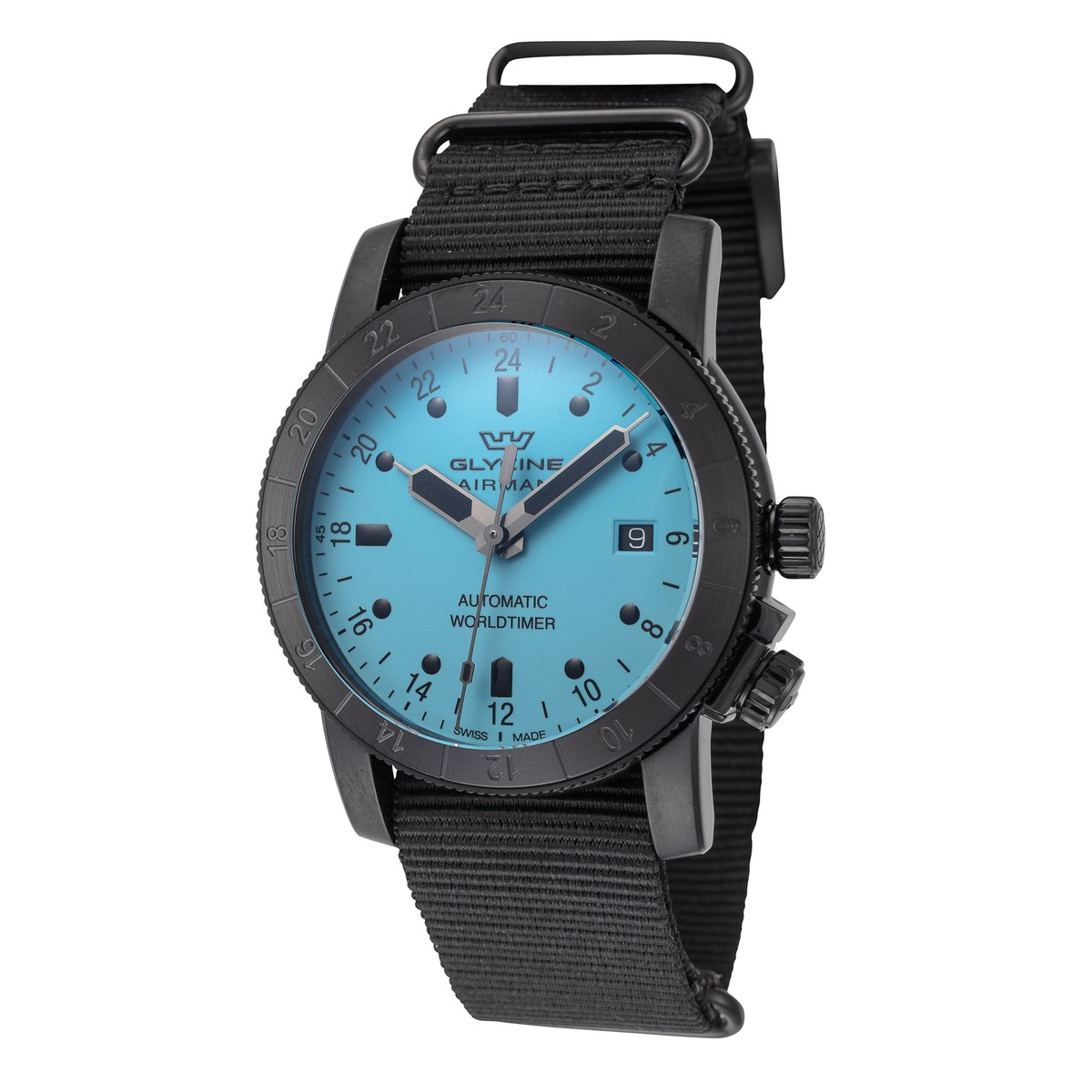 Glycine Men's Airman Contemporary Purist GMT 42mm Automatic Watch