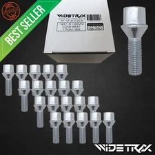 (20) 12x1.5 Wheel Lug Bolts Studs 17mm Hex Cone 30mm Shank For Mercedes Audi VW