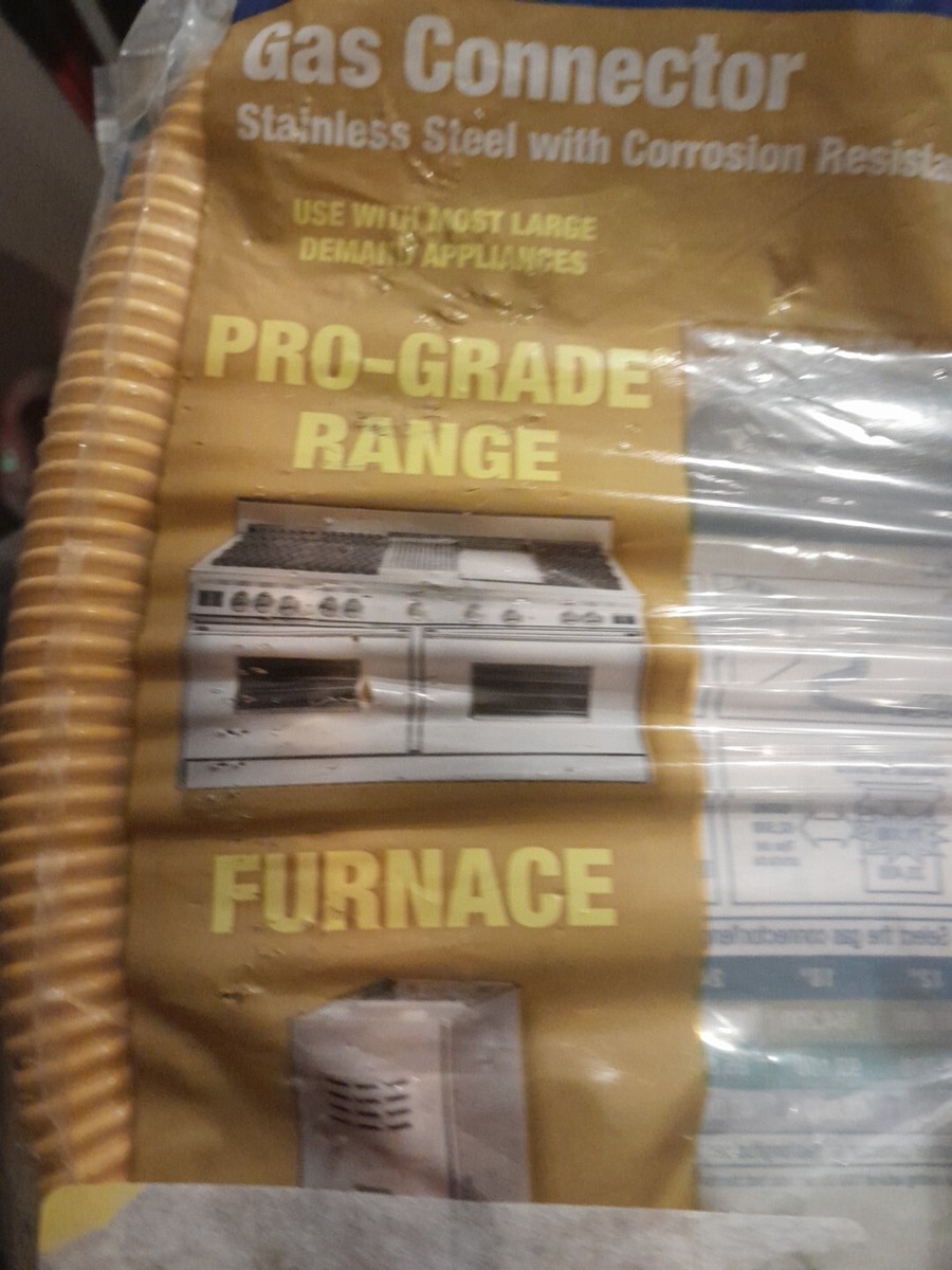 HVACR - BrassCraft CSSC55-60. 1/2 In. MIP X 60 In. Stainless Steel Gas Appliance Connector - Foto 7