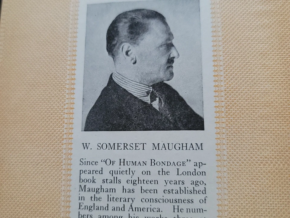 Of Human Bondage - W Somerset Maugham 1915 HC Foto 4 de 4