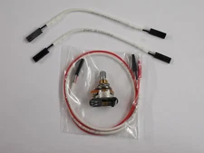 EMG SHORT SPLIT SHAFT 25K SOLDERLESS TONE POT  W/HARDWARE