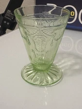 Cameo Footed Juice Tumbler  Green