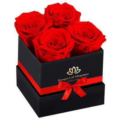 Forever Flowers Roses in a Box,Real Preserved Flowers,Preserved Roses,Preserved