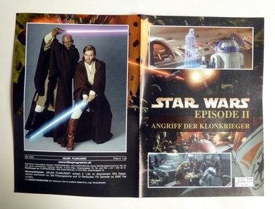 NFK #471 STAR WARS Episode II FILMPROGRAMM 12-seitig ´02 Angriff der Klonkrieger