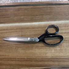 Wiss Vintage Inlaid Sewing Scissors No. 28 Made In USA Steel 8"
